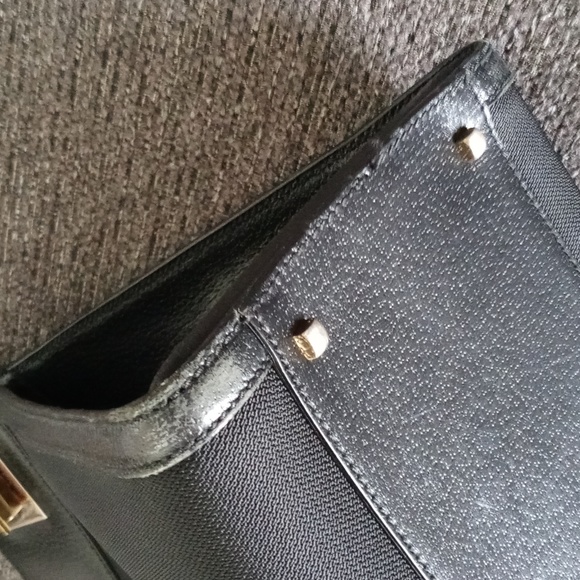 🖤VTG Ferragamo🖤 - BW-21 1850 Top Handle Nylon/Leather Bag - Picture 8 of 16